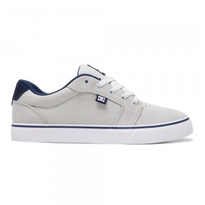 Chaussure Skate DC Shoes Anvil Homme Grise Bleu | IZOD-83751