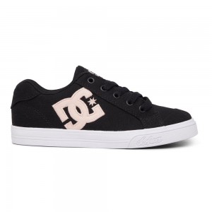 Chaussure Skate DC Shoes Chelsea Enfant Noir Rose | WSMK-80542