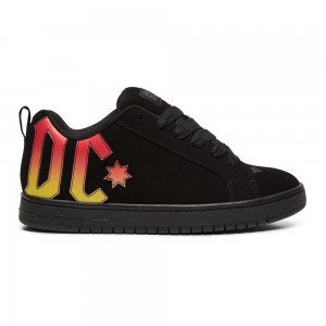 Chaussure Skate DC Shoes Court Graffik Homme Noir | DKFW-10367