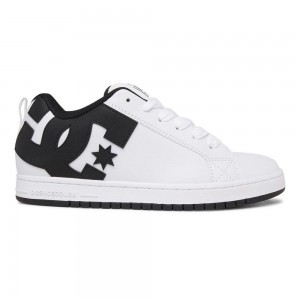 Chaussure Skate DC Shoes Court Graffik Homme Blanche Noir | ZLTC-26981