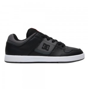 Chaussure Skate DC Shoes Cure Homme Noir Grise | FDYI-15782