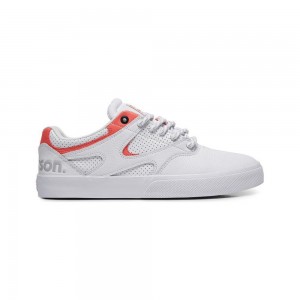 Chaussure Skate DC Shoes JK X Paterson Homme Blanche Rouge | NAGI-98354