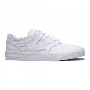 Chaussure Skate DC Shoes Kalis Vulc Femme Blanche | CIDY-60172