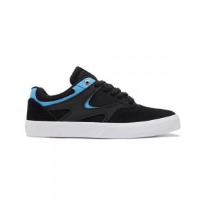 Chaussure Skate DC Shoes Kalis Vulc Homme Noir Bleu | VCOT-81542