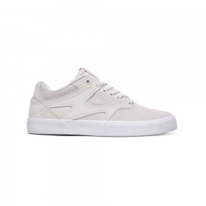 Chaussure Skate DC Shoes Kalis Vulc Homme Blanche | FCKW-21089