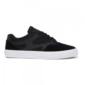 Chaussure Skate DC Shoes Kalis Vulc Homme Noir Blanche | HVIM-92068