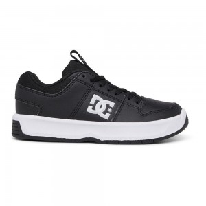 Chaussure Skate DC Shoes Lynx Enfant Noir Blanche | NADK-07158