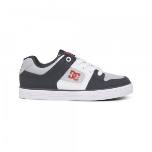 Chaussure Skate DC Shoes Pure Enfant Noir Grise | MYAI-48135