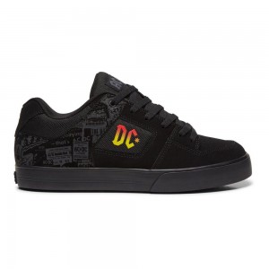 Chaussure Skate DC Shoes Pure Homme Noir Grise | ABMV-53169