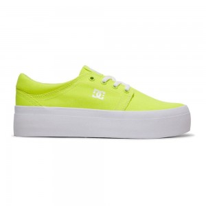 Chaussure Skate DC Shoes Trase TX Femme Jaune | XKPS-08249