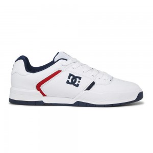 Chaussures de Sport DC Shoes Central Homme Blanche Bleu | NCGQ-85179