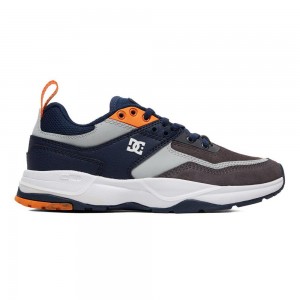 Chaussures de Sport DC Shoes E.Tribeka Enfant Grise Bleu Marine | ZEGN-64871