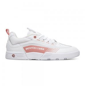 Chaussures de Sport DC Shoes Legacy 98 Femme Blanche Rose | TXKG-37590