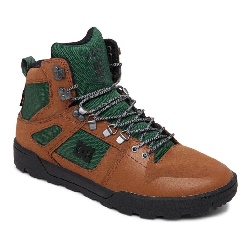 Botte DC Shoes Pure Homme Marron Vert | RUNZ-16703