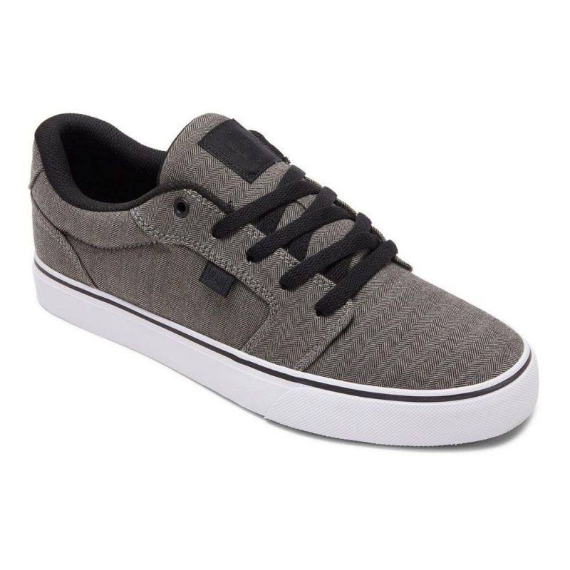 Chaussure Skate DC Shoes Anvil Homme Grise Noir | XQJG-13268