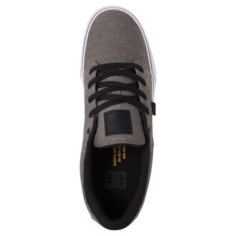 Chaussure Skate DC Shoes Anvil Homme Grise Noir | XQJG-13268