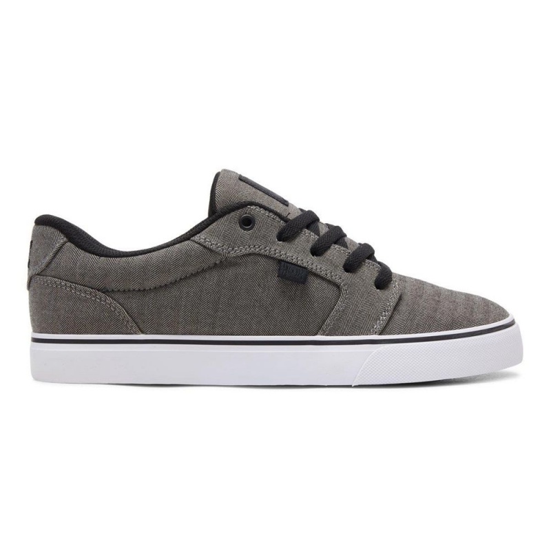 Chaussure Skate DC Shoes Anvil Homme Grise Noir | XQJG-13268