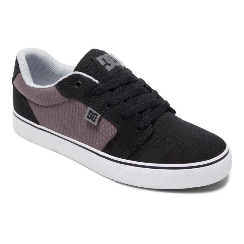 Chaussure Skate DC Shoes Anvil Homme Noir Grise | FUKR-39182