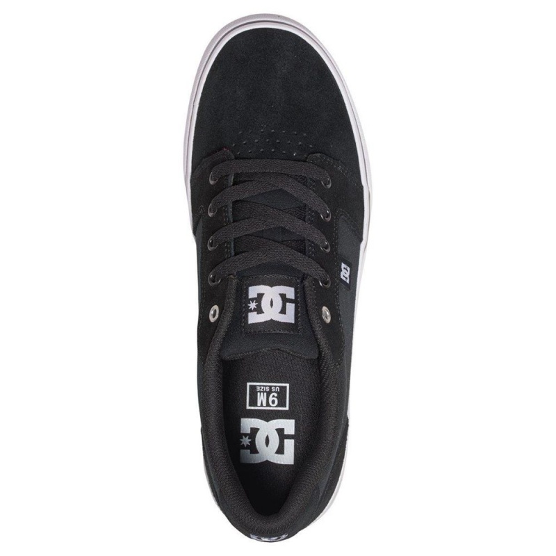 Chaussure Skate DC Shoes Anvil Homme Noir Blanche | WQJB-57092