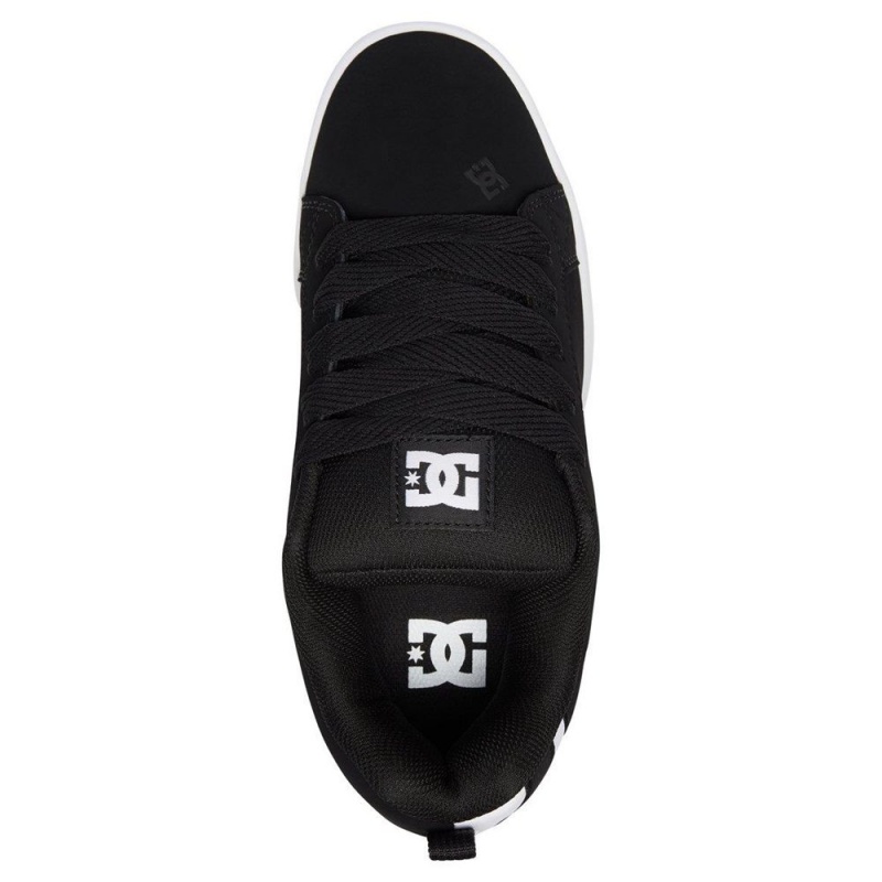 Chaussure Skate DC Shoes Court Graffik Homme Noir Blanche | ZDGV-08956