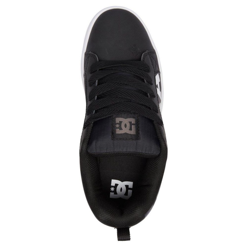 Chaussure Skate DC Shoes Court Graffik Homme Noir Blanche | WFZC-74096