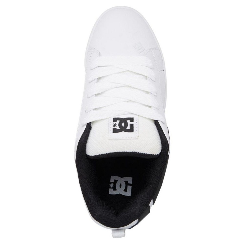 Chaussure Skate DC Shoes Court Graffik Homme Blanche Noir | ZLTC-26981