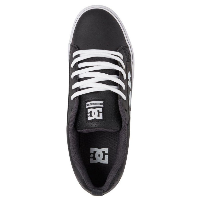 Chaussure Skate DC Shoes Court Vulc Homme Noir Blanche | LTZK-89457