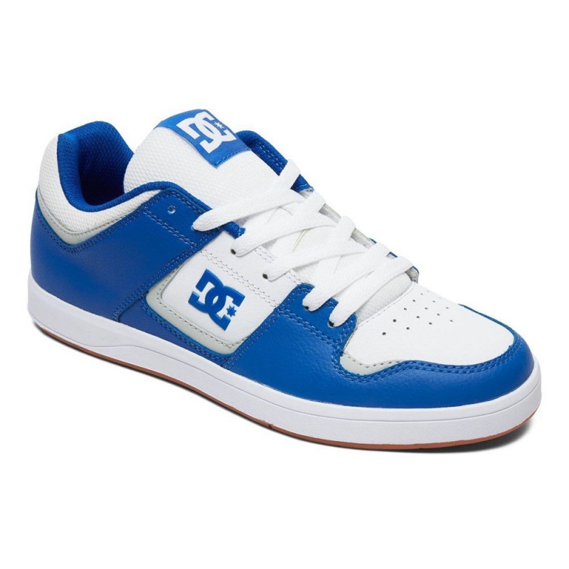 Chaussure Skate DC Shoes Cure Homme Bleu Blanche | WVYK-47523