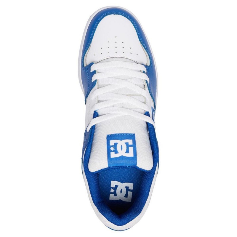 Chaussure Skate DC Shoes Cure Homme Bleu Blanche | WVYK-47523