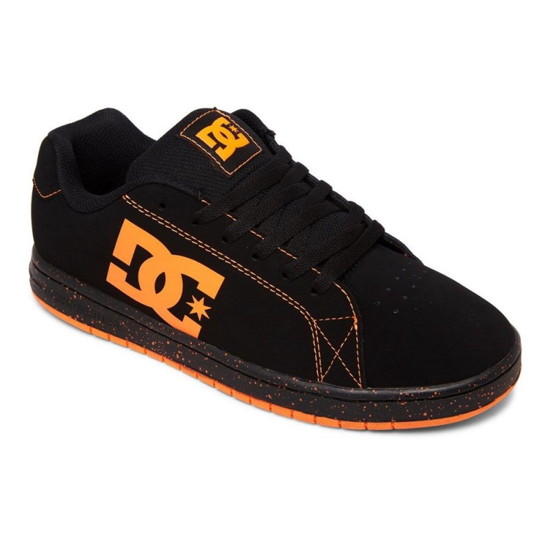 Chaussure Skate DC Shoes Gaveler Homme Noir Orange | IKEZ-92817