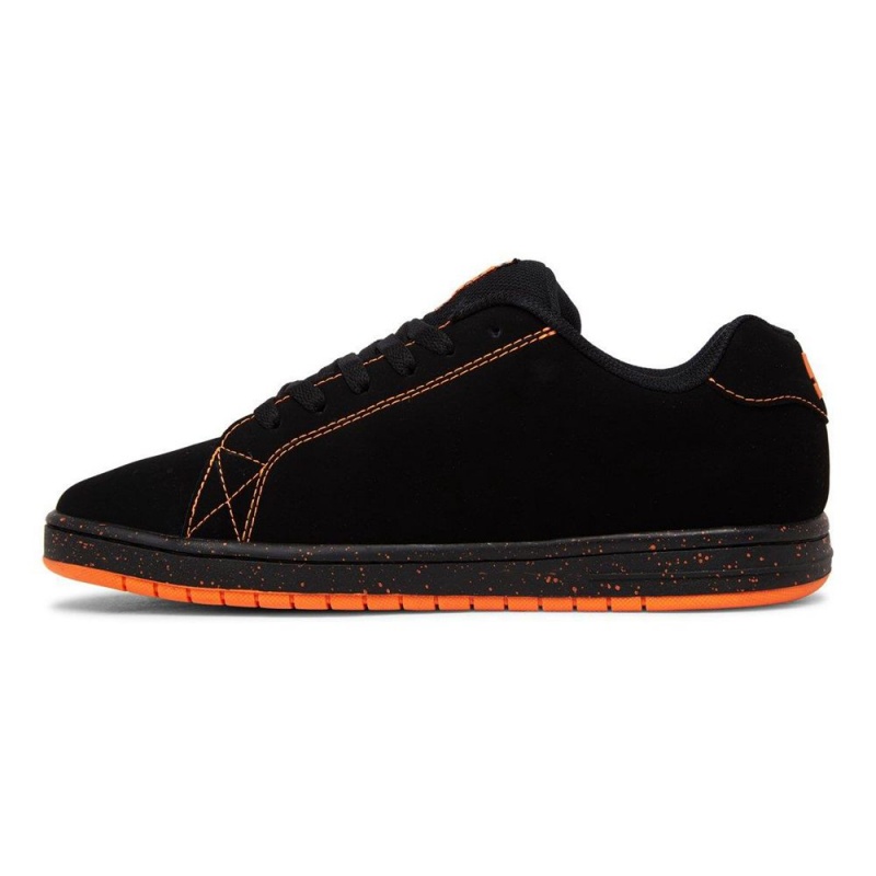 Chaussure Skate DC Shoes Gaveler Homme Noir Orange | IKEZ-92817