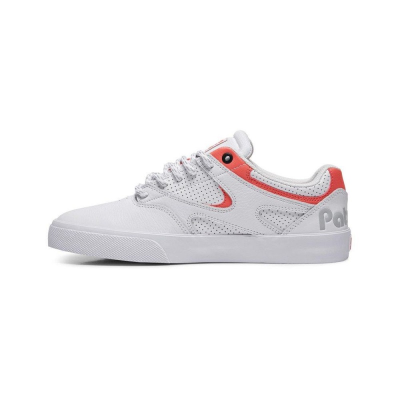 Chaussure Skate DC Shoes JK X Paterson Homme Blanche Rouge | NAGI-98354