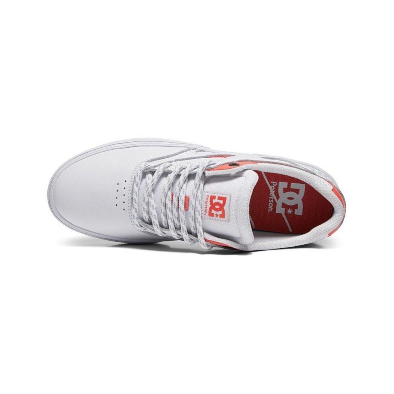 Chaussure Skate DC Shoes JK X Paterson Homme Blanche Rouge | NAGI-98354