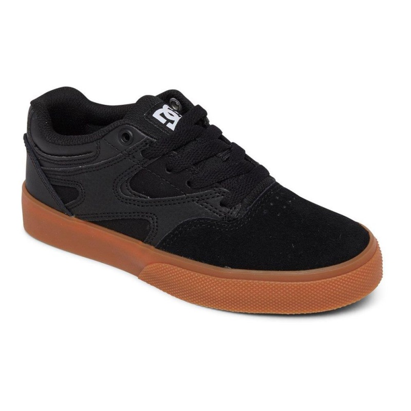 Chaussure Skate DC Shoes Kalis Vulc Enfant Noir Marron | UCDH-94752