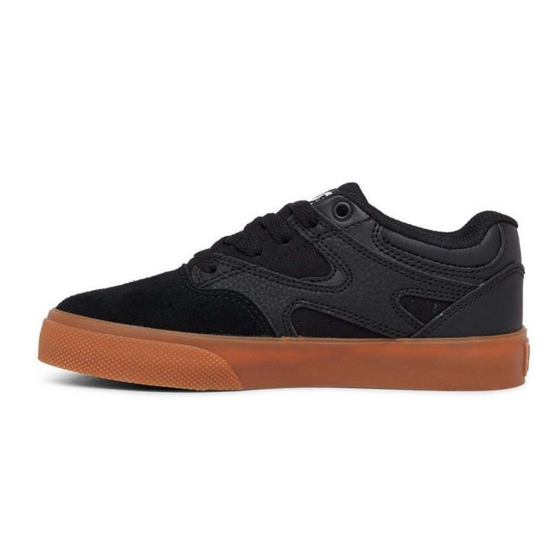 Chaussure Skate DC Shoes Kalis Vulc Enfant Noir Marron | UCDH-94752