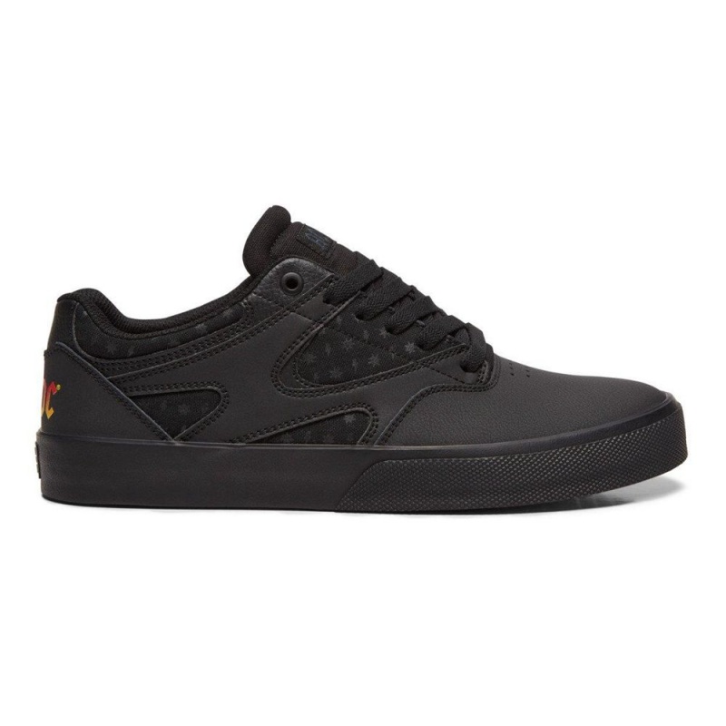 Chaussure Skate DC Shoes Kalis Vulc Homme Noir Grise | MAVY-49352