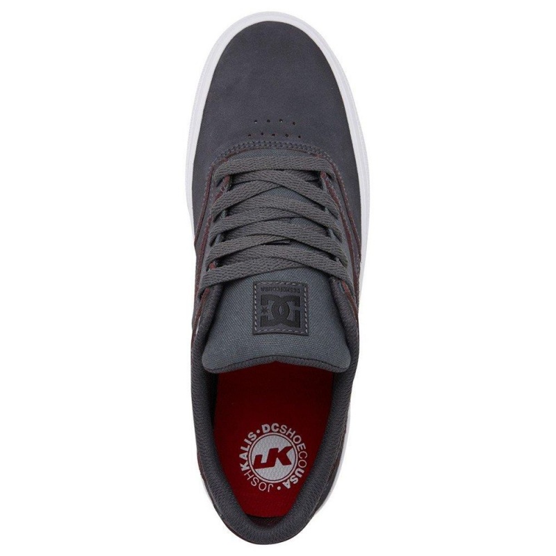 Chaussure Skate DC Shoes Kalis Vulc Homme Grise Noir | BXAS-56943