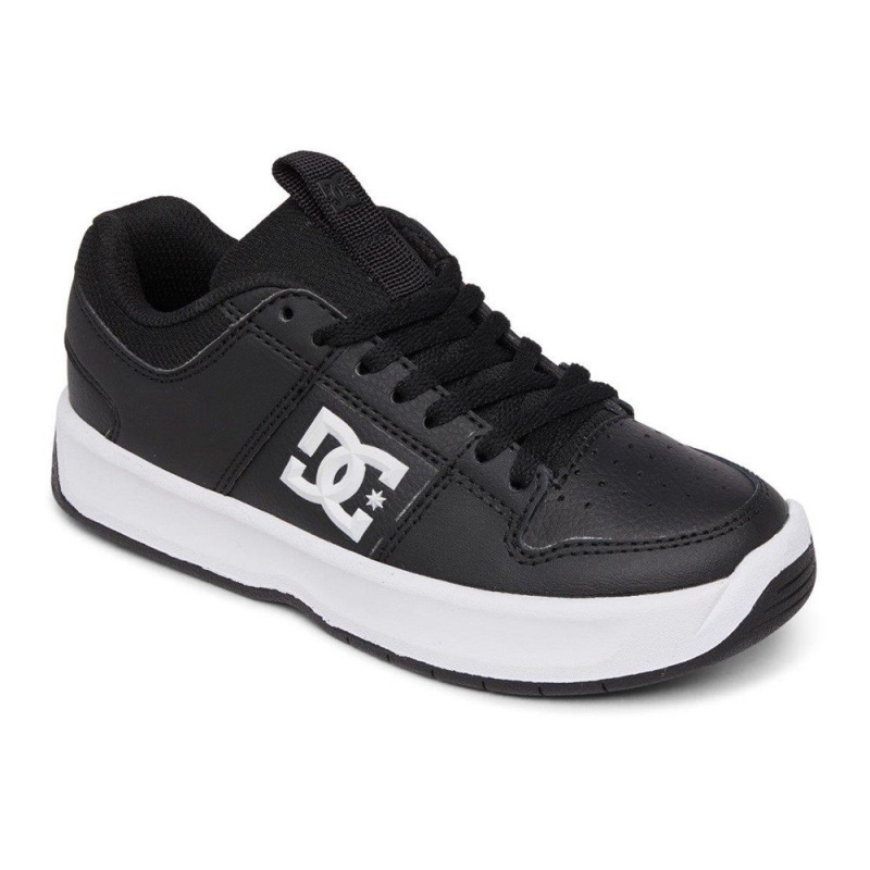 Chaussure Skate DC Shoes Lynx Enfant Noir Blanche | NADK-07158