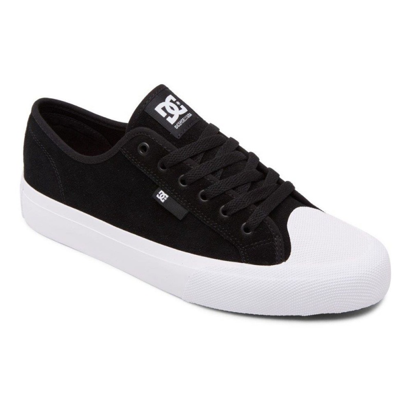 Chaussure Skate DC Shoes Manual Homme Noir Blanche | SDVP-80714