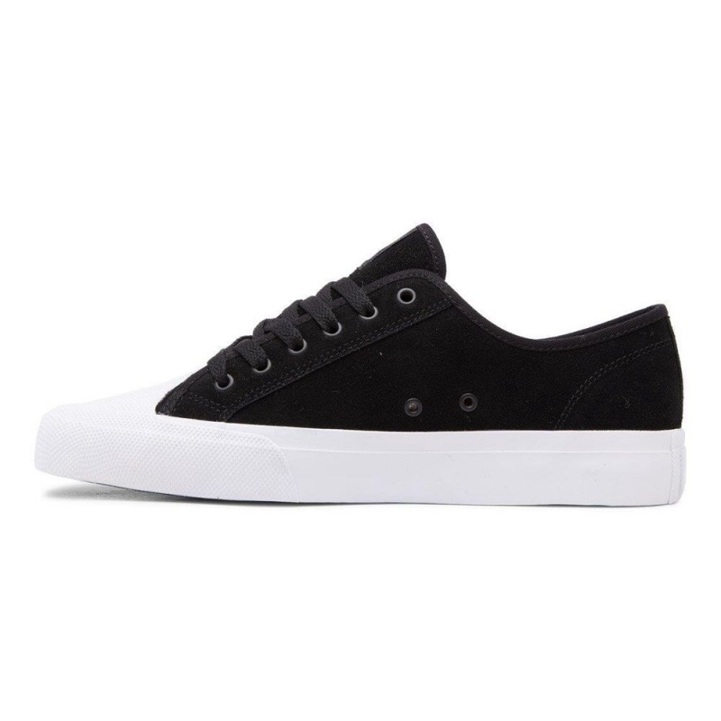 Chaussure Skate DC Shoes Manual Homme Noir Blanche | SDVP-80714