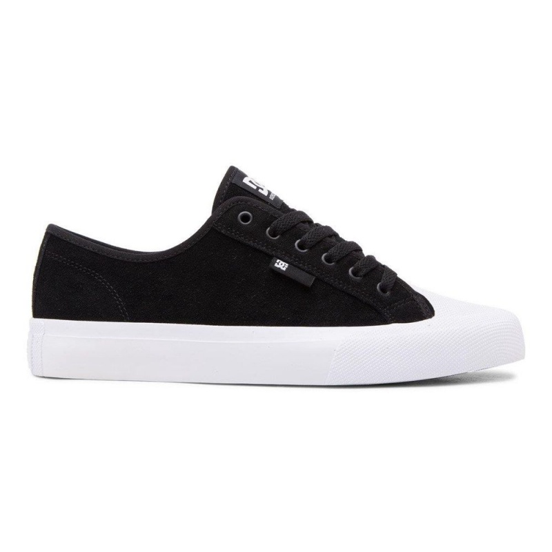 Chaussure Skate DC Shoes Manual Homme Noir Blanche | SDVP-80714