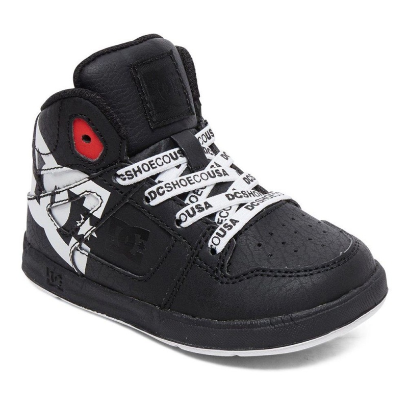 Chaussure Skate DC Shoes Pure Enfant Noir Blanche | EFIN-65730