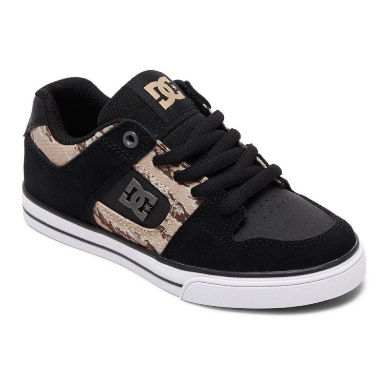 Chaussure Skate DC Shoes Pure Enfant Noir | IQFL-63802