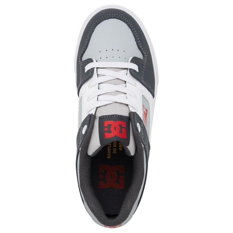 Chaussure Skate DC Shoes Pure Enfant Noir Grise | IRNJ-78190