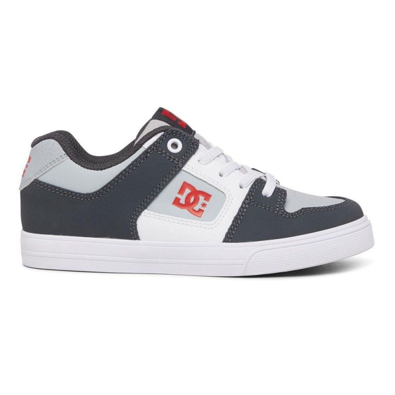 Chaussure Skate DC Shoes Pure Enfant Noir Grise | IRNJ-78190