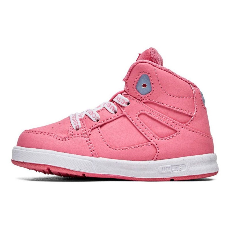 Chaussure Skate DC Shoes Pure Enfant Rose Blanche | TODR-35610