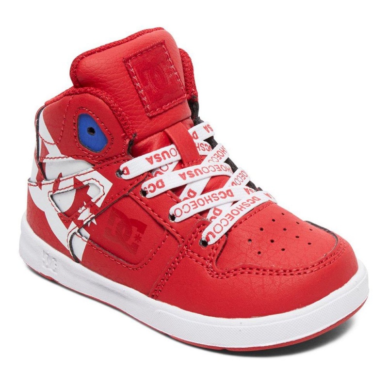 Chaussure Skate DC Shoes Pure Enfant Rouge Blanche | BYAV-32174