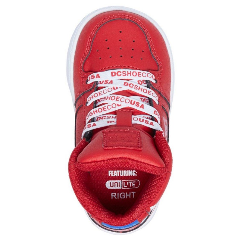 Chaussure Skate DC Shoes Pure Enfant Rouge Blanche | BYAV-32174