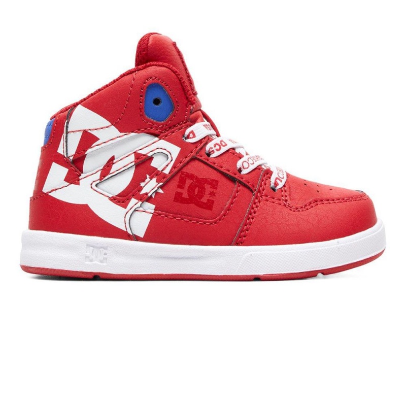 Chaussure Skate DC Shoes Pure Enfant Rouge Blanche | BYAV-32174