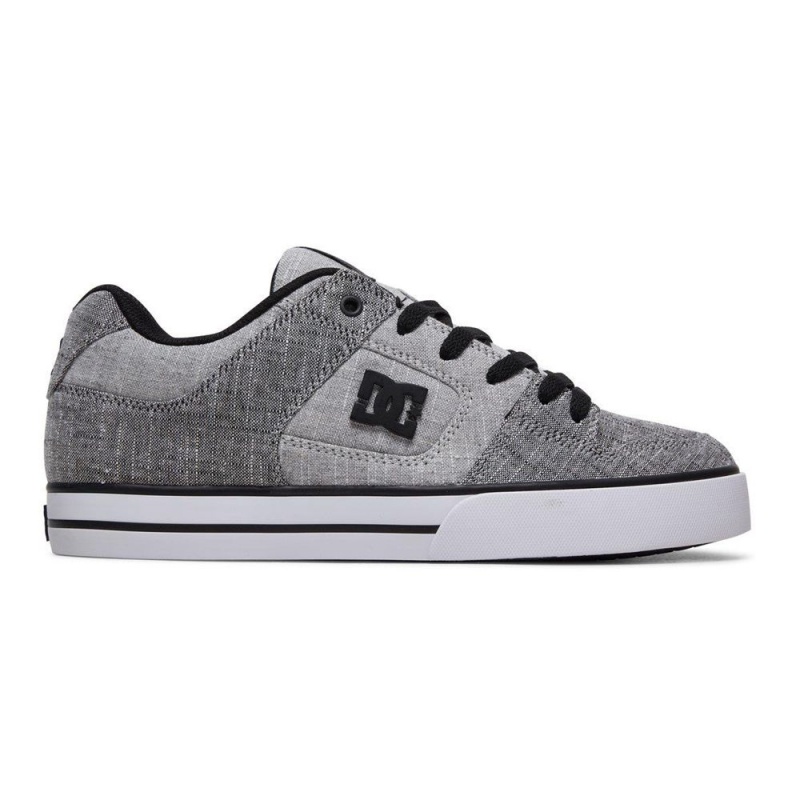 Chaussure Skate DC Shoes Pure Homme Grise Noir | GBIK-06928